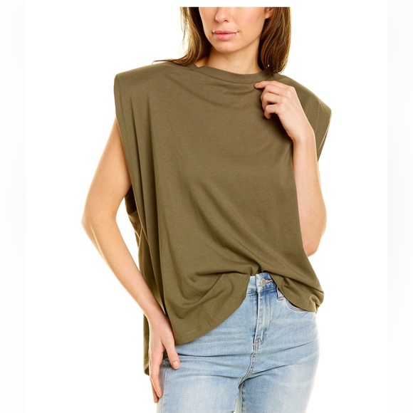 Good American Tops - Good American Padded Strong Shoulder Top